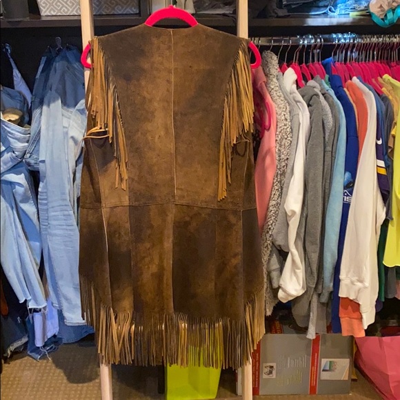 Burns 1876 leather fringe vest - Picture 4 of 7